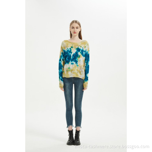 Hand Made Women Tie Dye Pullover